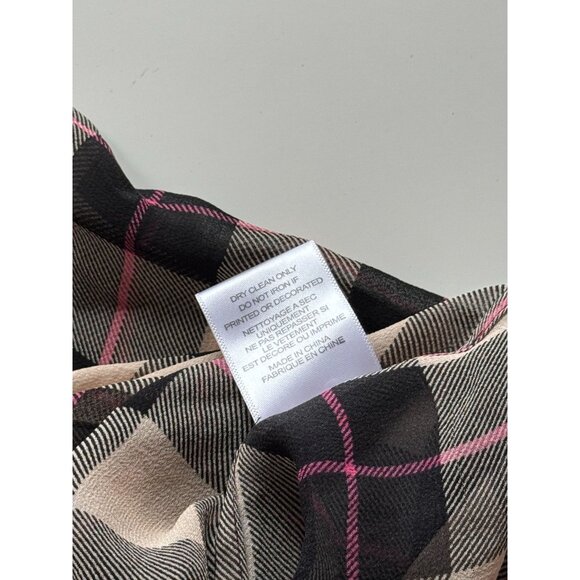 EQUIPMENT Slim Signature Plaid Check 100% Silk Chiffon Button Up Shirt, Size S - Picture 14 of 15